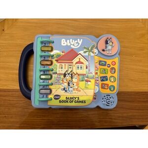 VTech Bluey's Book of Games‎ Interactive Pretend-Play Book for Preschoolers